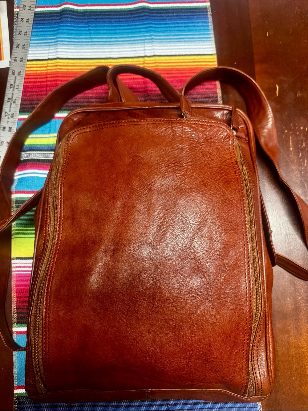 Carriage Boutique Men's Leather Backpack - Brown